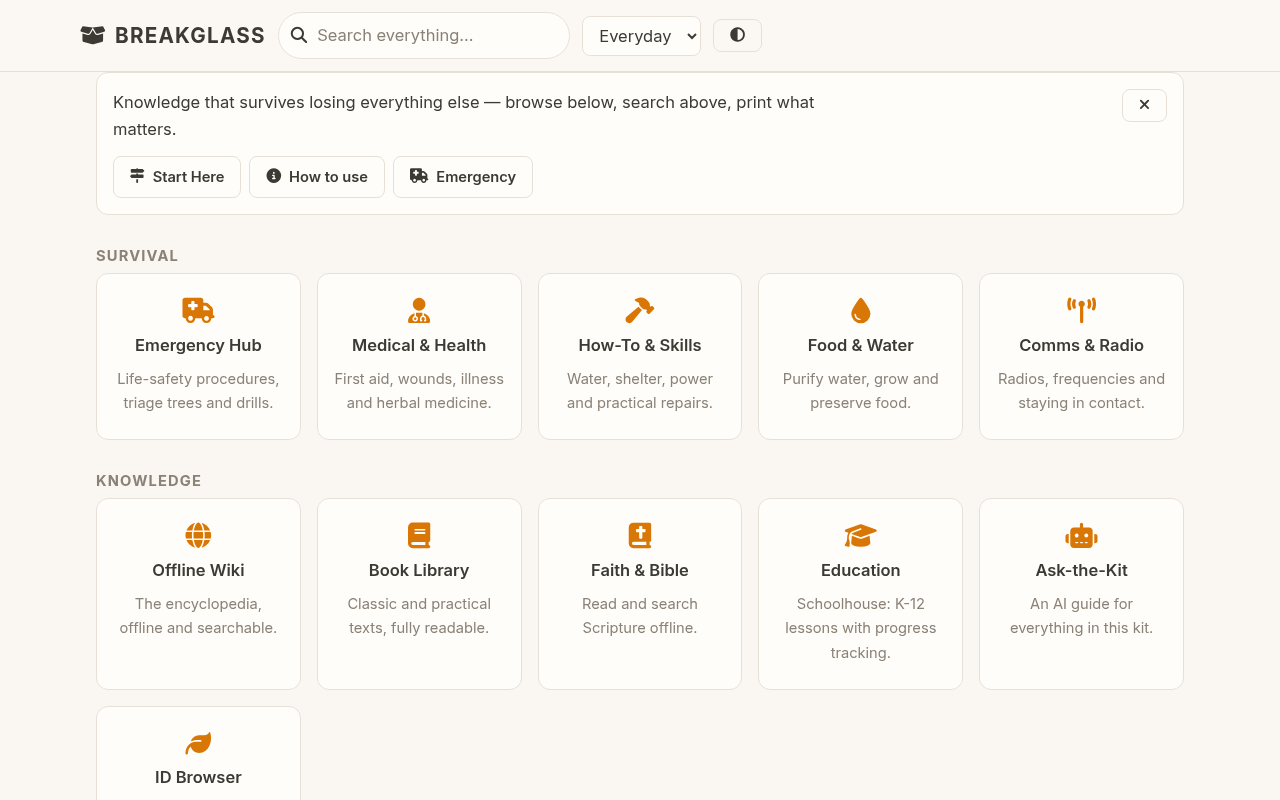 Screenshot of BreakGlass