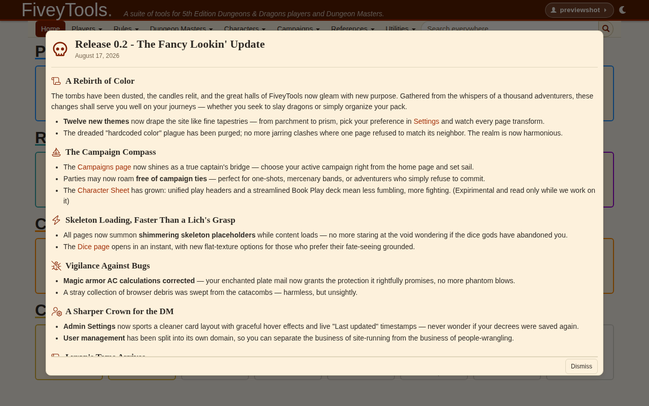 Screenshot of FiveyTools